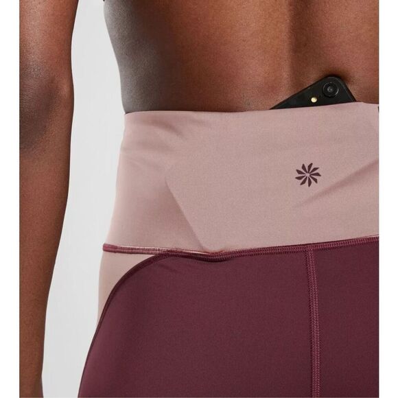 Athleta Crunch 7/8 Tight Women's Size S Colorblock High Rise Leggings - Picture 3 of 10